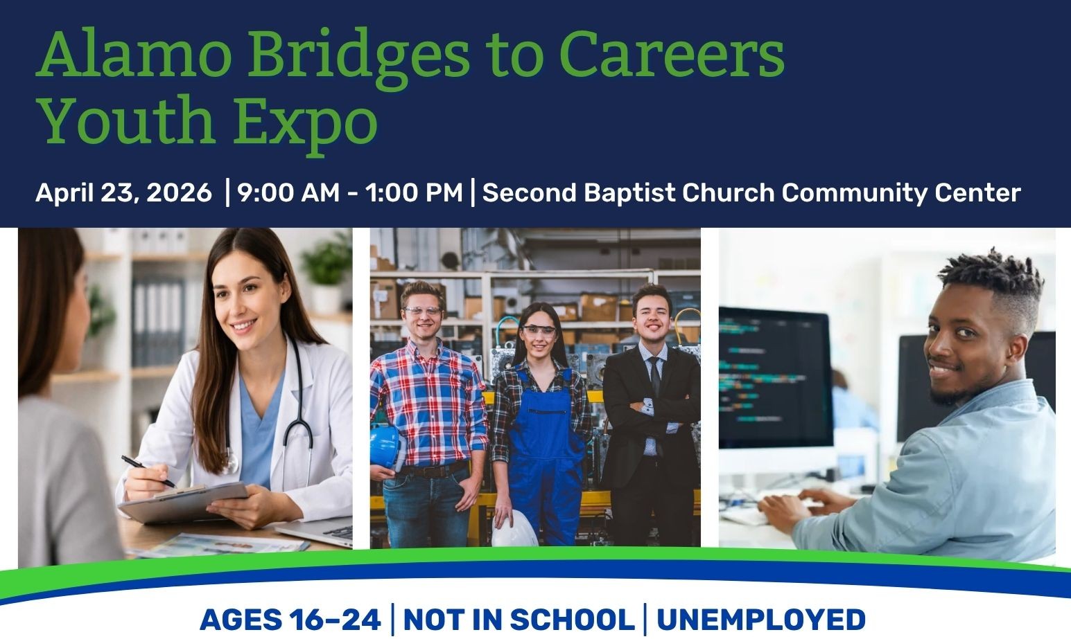 Alamo Bridges to Careers Youth Expo Jobs Y'all Event