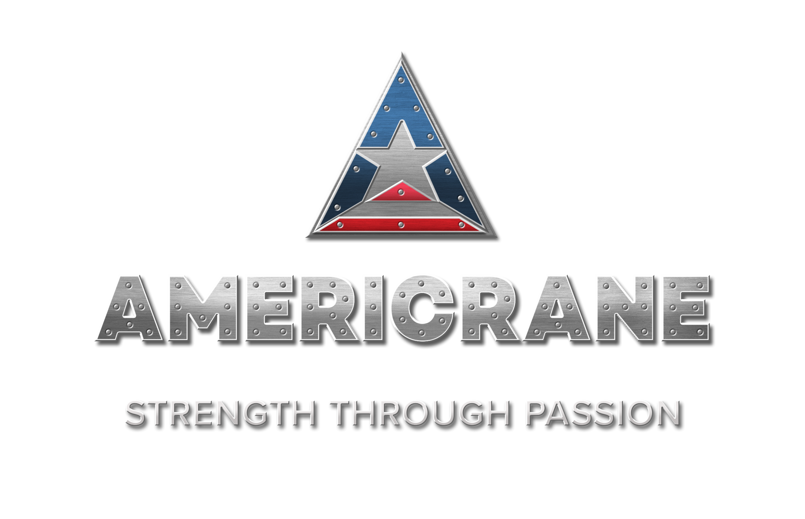 Americrane Grey and Color Logo clear background
