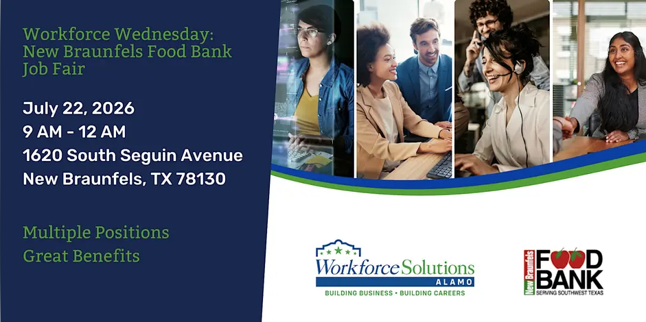 Workforce Solutions Alamo New Braunfels Food Bank Job Fair