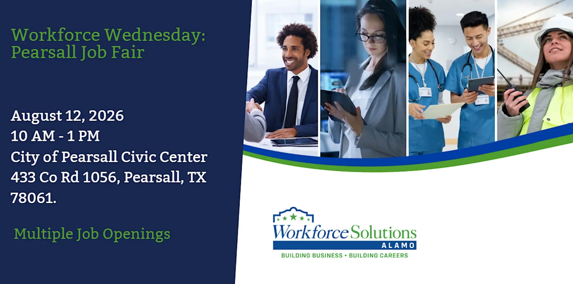 Workforce Wednesday Pearsall Job Fair