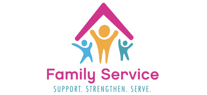 Logo: Family Service: Support. Strengthen. Serve.